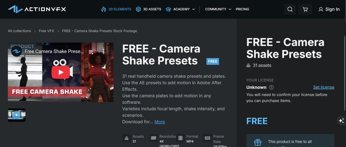 kuramaKageya's tweet image. こちらActionVFX @ActionVFX のFreeのカメラシェイク素材になります！

Nukeでトラッキングすれば、リアルなカメラシェイクが再現できます。

actionvfx.com/collections/fr…

#vfx #compositing #3DCG