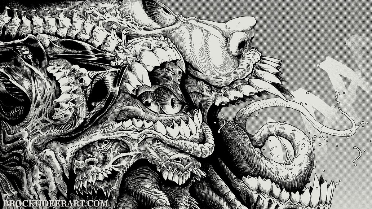 Black and white design for the spooky season.