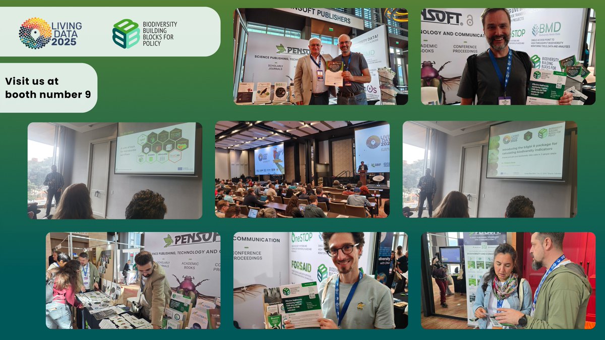 A busy1⃣st day yesterday at #LivingData2025 &amp; things are only ramping up

🟢Long Live Biodiversity Data | 10:45 | Room Caldas
🟢Building the Data Foundations for Biodiversity Action to support the KMGBF | 10:45 | Room Tolima
🟢Using the new GBIF SQL Download | 14:00 | Room Huila