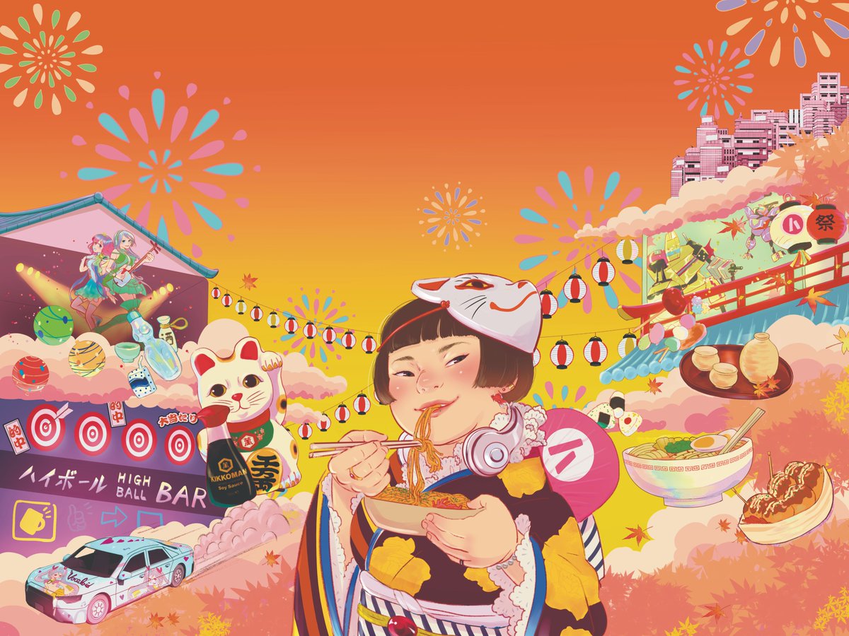 Nearly 3 weeks to go.
Hyper Japan Manchester is coming next month!

A new Nacchan in her Manchester theme colour is here.

Have a wonderful Autumn everyone!
<a href="/HYPERJAPANevent/">HYPER JAPAN</a> 
#hyperjapan2025 #posterart