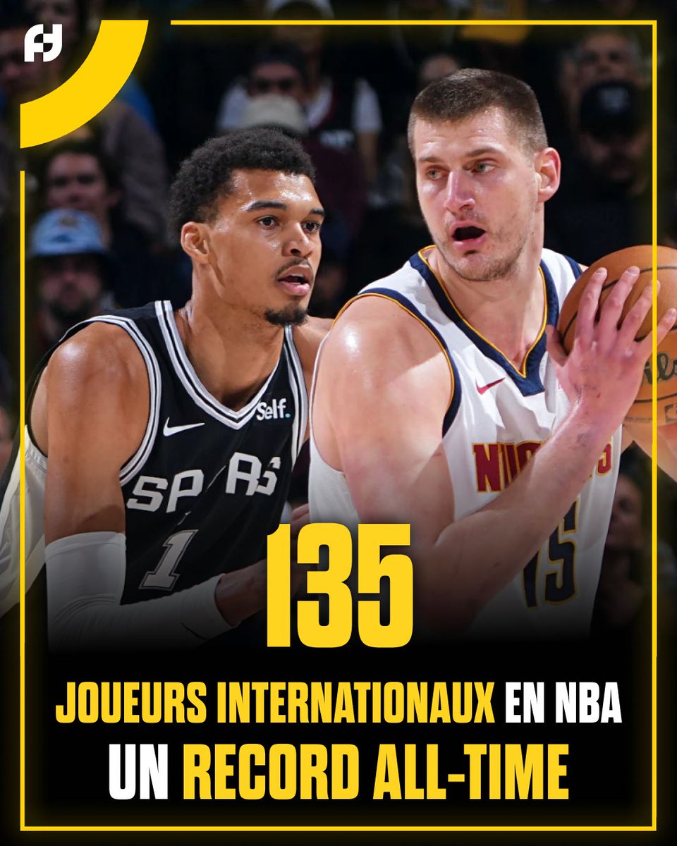 135 JOUEURS NON-AMÉRICAINS EN NBA 🌍🌟

43 pays représentés dans la ligue, dominés par les Canadiens (23), les Français (19) et les Australiens (13).