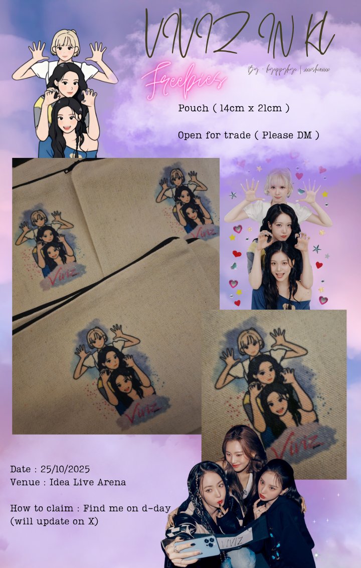 𝒱𝒾𝓋𝒾𝓏 𝒾𝓃 𝒦𝐿

Freebies by <a href="/hyeppyhye/">ㅇㅈㅊㄱ</a>

DM for trade❣️

See you on 25/10/2025 𝒩𝒶.𝒱𝓈 💕

#VIVIZ #VIVIZinKL #VIVIZinMY