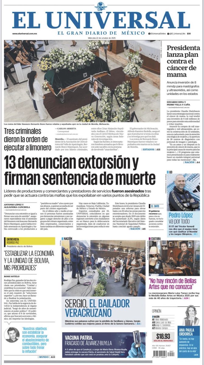 sPRing_PR's tweet image. Te compartimos las #PrimerasPlanas de algunos periódicos del día. 🗞️