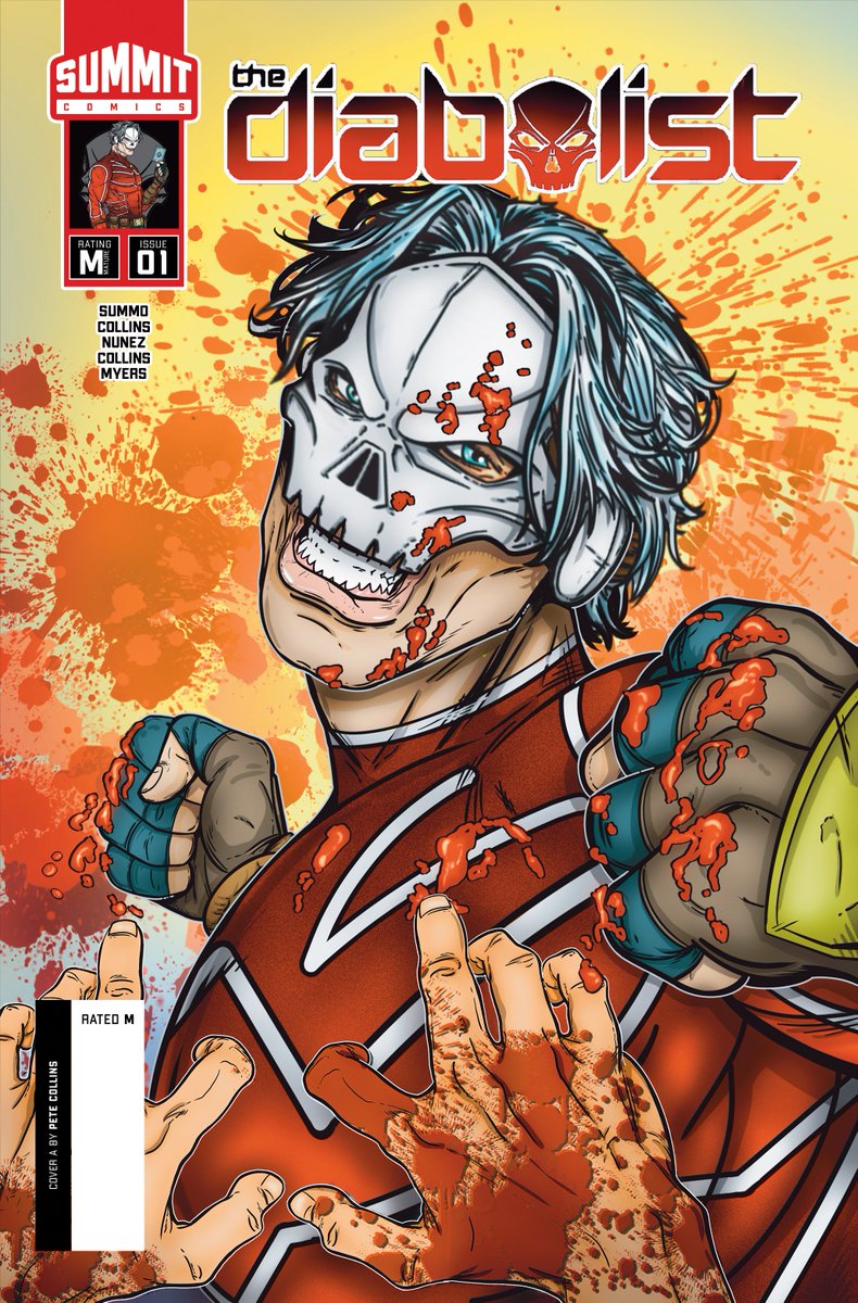 new hero alert! meet THE DIABOLIST! magician Eric Weiss was framed for homicide. now he's an escape artist fugitive turned anti-hero, fighting his arch-nemesis, Mr. Null.
written by Matthew Summo, art/cover by Pete Collins. find out more: readsumm.it