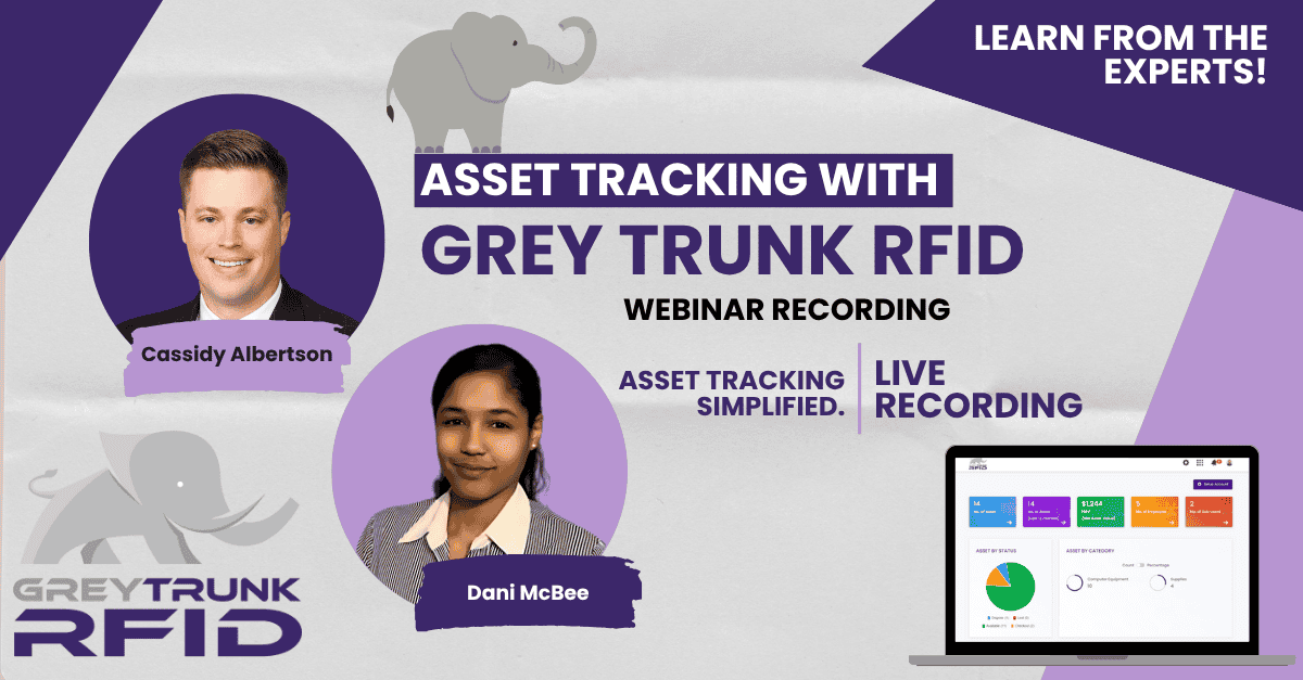 greytrunkRFID's tweet image. It&apos;s time to make tracking assets with spreadsheets a thing of the past!

Grey Trunk RFID&apos;s Webinar shows how to go mobile with RFID + barcode tech.

Track, report and maintain your assets from your smartphone.

Watch now 👉 ow.ly/2nvH50X8tK7

#GreyTrunkRFID #RFID