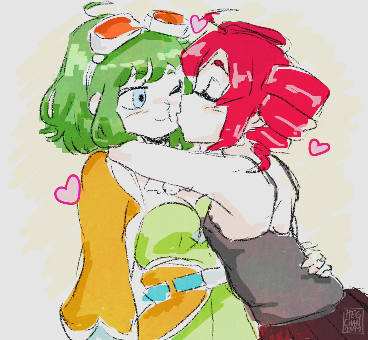 Meg_chan1391's tweet image. Gumi &amp;amp; TETO 💚❤️
vivan las novias 👏🎊

#GUMI #重音テト #SynthV #グミ