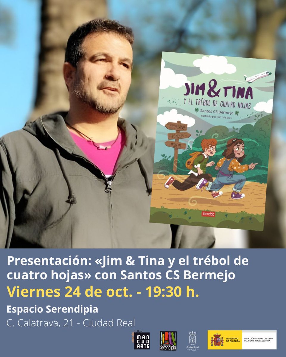 ¿Estás por Ciudad Real?
Allí nos vemos este viernes a las 19:30
<a href="/serendipia/">serendipia</a>
#CiudadReal 
#CastillaLaMancha