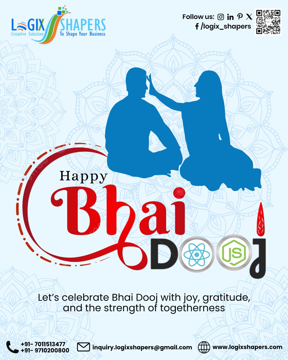logix_shapers's tweet image. Wishing everyone a joyous Bhai Dooj filled with happiness, unity, and new beginnings.

Visit: logixshapers.com

#LogixShapers #happybhaidooj #brothersisterlove #sisterlove #festival #bhaiya  #festivaloflove  #bhaitika