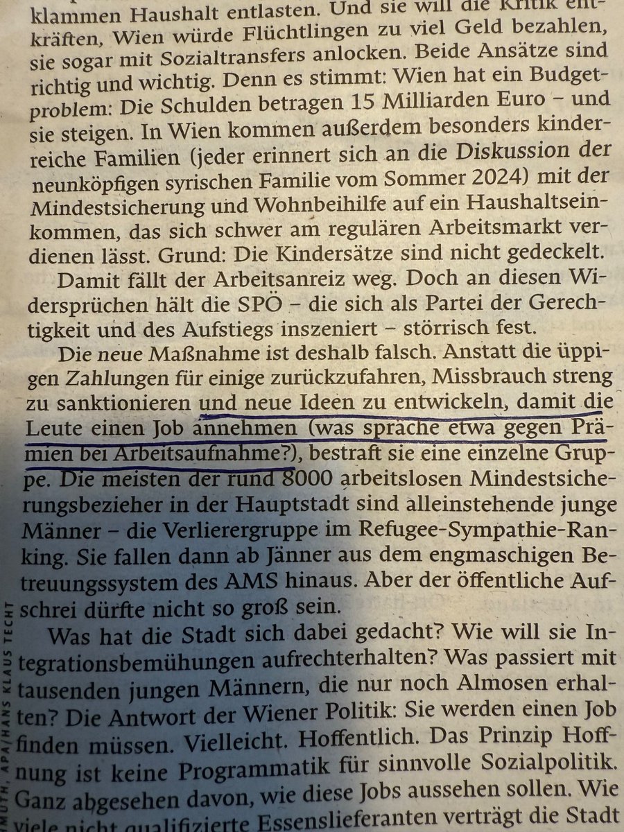 Das erste Mal seit Jahren wieder mal dem <a href="/falter_at/">@falter_at</a>  eine Chance gegeben und schon auf Seite 5 erkannt dass es ein Fehler war. 
#Mindestsicherung