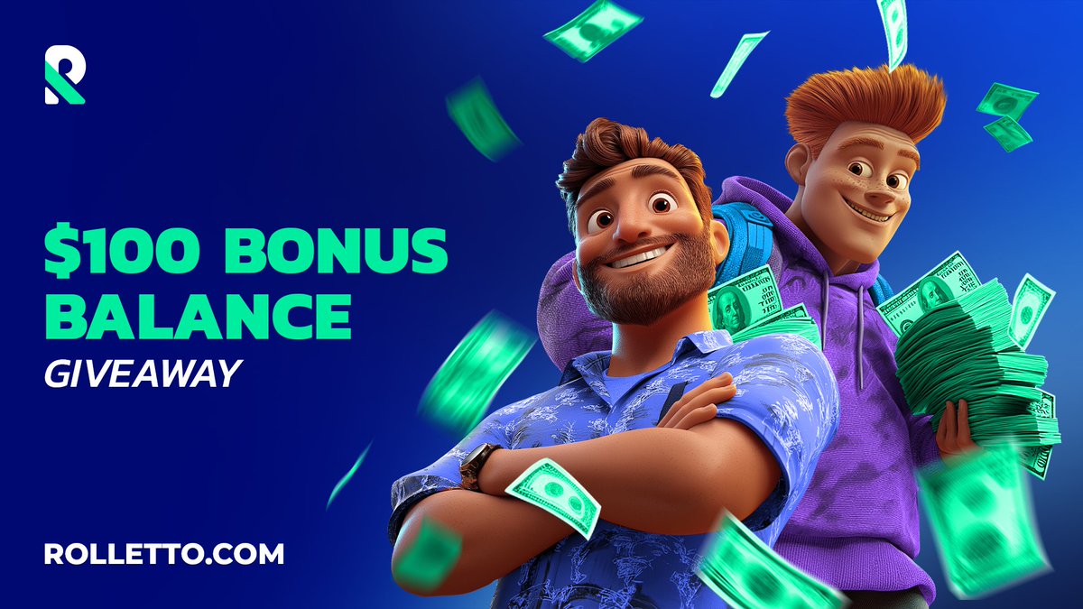 RollettoWorld's tweet photo. 🎉 $100 BONUS BALANCE GIVEAWAY 🎉

💥 Power up your gameplay and spin your way to epic wins with a $100 bonus on Rolletto! 🎰💸

Play now 👉 https://t.co/ztFt5Iwbxq

Follow @RollettoWorld , 🔁 reshare, ❤️ like, and 👥 tag 2 friends to join the fun! 🚀 https://t.co/foX4O7daci
