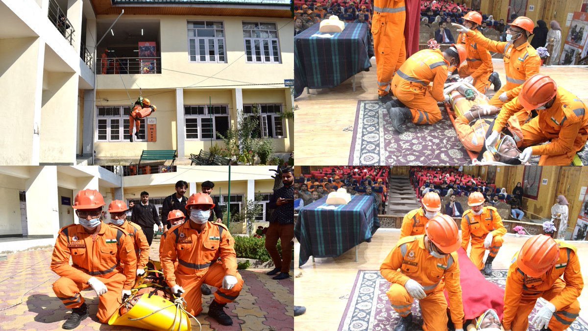 The 13th Bn NDRF Rescue Team conducted a Community Awareness Program at Institute of Advanced Studies in Education (IASE), Dist - Srinagar (J&amp;K) with an aim to build a resilient and informed community ready to act in times of need.
<a href="/NDRFHQ/">NDRF India I राष्ट्रीय आपदा मोचन बल 🇮🇳</a> 
<a href="/ndmaindia/">NDMA India | राष्ट्रीय आपदा प्रबंधन प्राधिकरण 🇮🇳</a> 
<a href="/official_dgar/">The Assam Rifles</a> 
<a href="/ANI/">ANI</a>