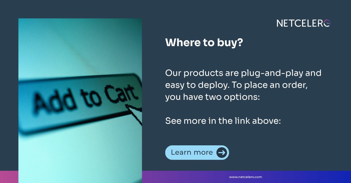 netcelero's tweet image. Visit the websites of any of the distributors listed below and place an online order.

Order directly from us by filling out the form below, and we will get back to you.

Learn more → eu1.hubs.ly/H0p1-kb0

#Netcelero #ictrl #Connectivity #CyberSecurity