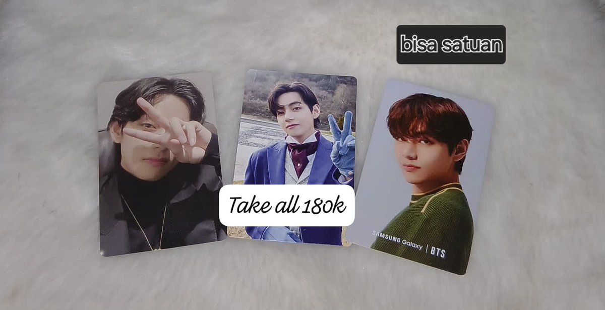 heyon_ngi's tweet image. Wts BTS ina

Bantu rt yah best, terima kasih💜
✅️Rd ina
✅️condi dm
❌️sensi
❌️adm oren + Pack
🏡Tanggerang

t. Wts wtb wtt wta aab BTS ina Namjoon seokjin yoongi jhope jimin taehyung jungkook jin V jk Rm Hobi suga jm
#wtsbts #zonauang #zonajajan️️