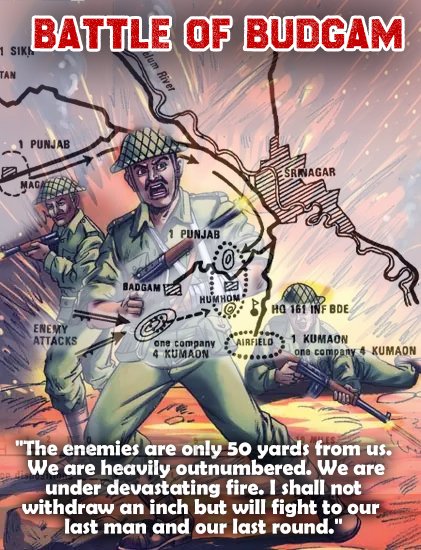 elisa_kiswa's tweet image. Outnumbered and under heavy fire, #MajorSomnathSharma stood tall during the Battle of Budgam in 1947. His unmatched courage and determination saved #Srinagar and earned him the #ParamVirChakra, India&apos;s highest military honour. #BattleOfBudgam #IndianHeroes #IndianArmy #