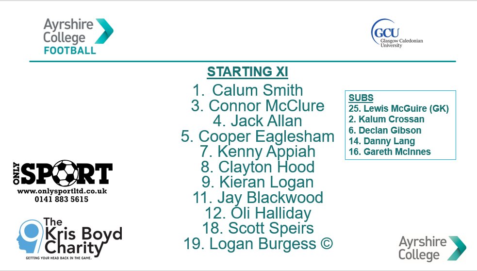 Ayrshire College Football tweet media