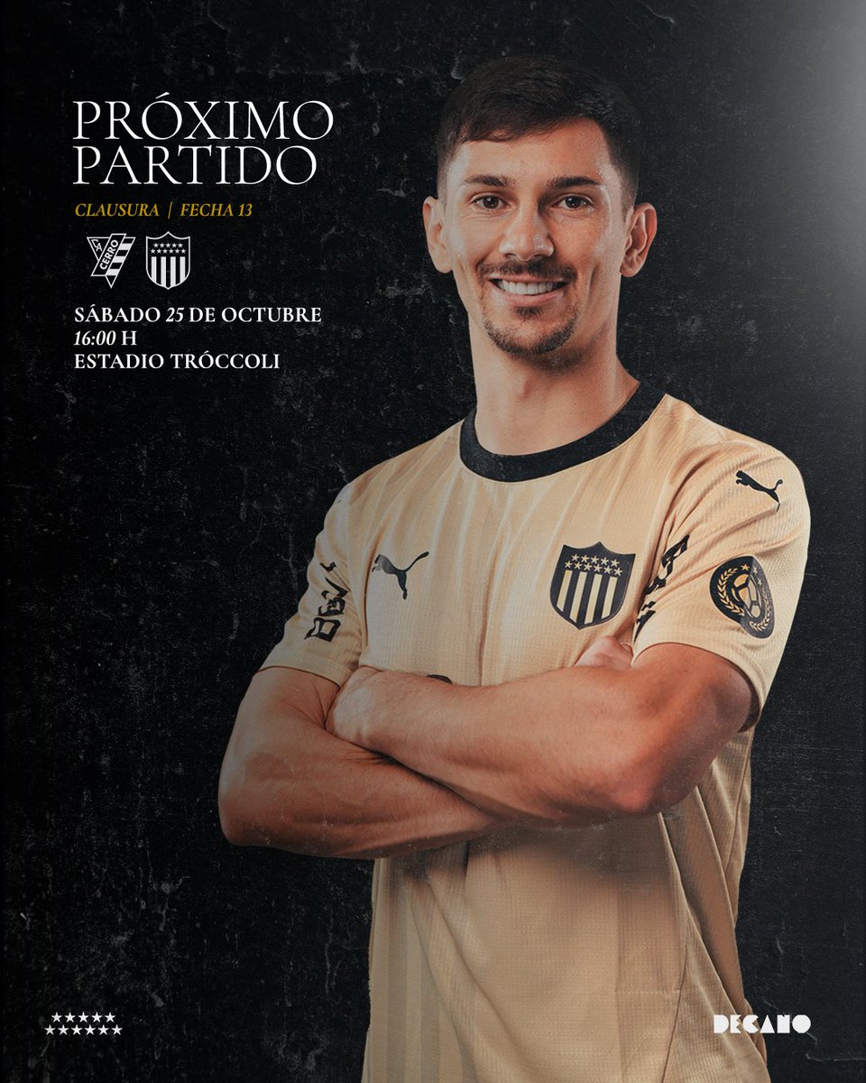 🔜 

🆚 Cerro
🏆 Torneo Clausura 
🏟️ Tróccoli
🗓️ Sábado 25 de octubre 
🕡 16:00 horas