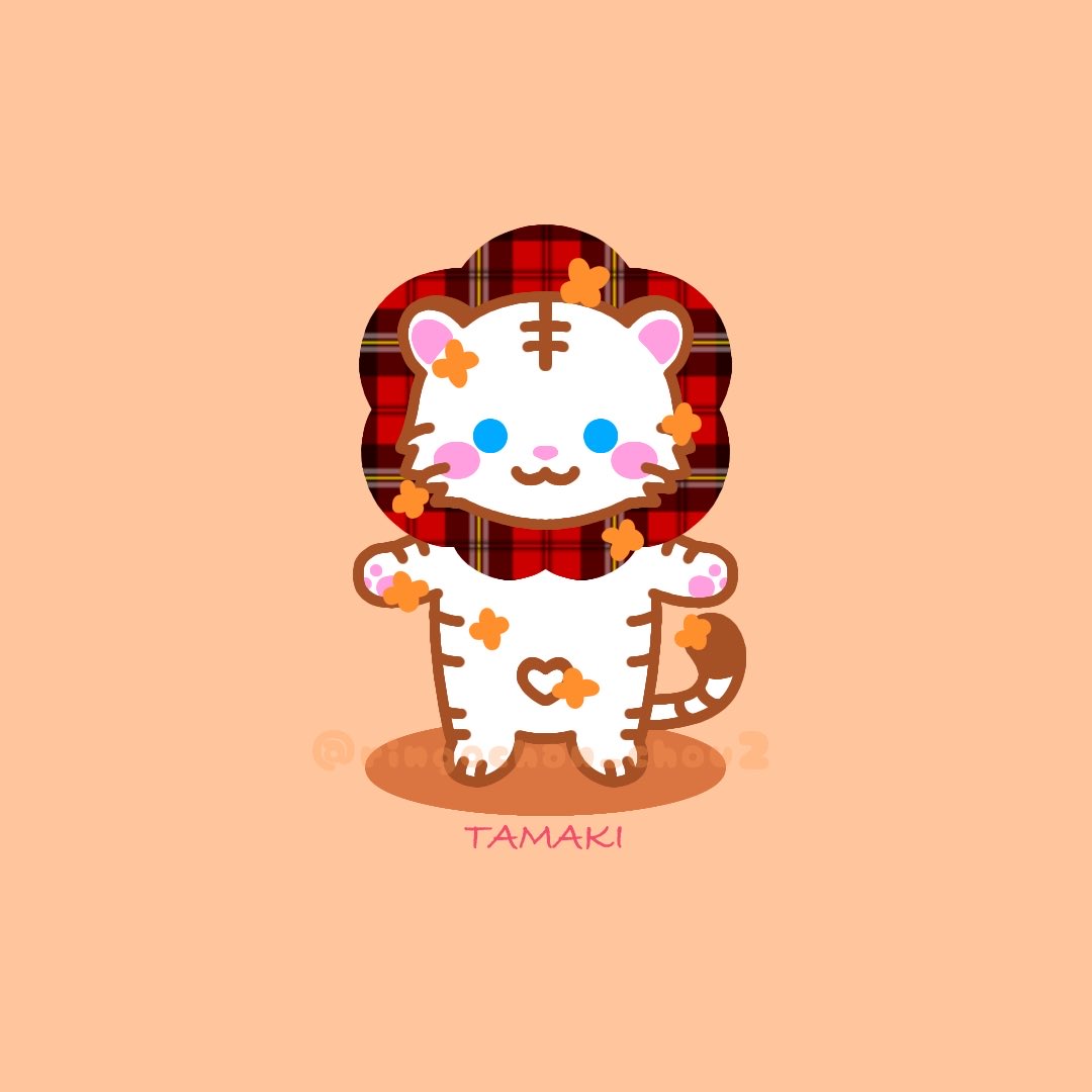 りんごちゃん、金木犀の中でお昼寝してたのかな？🍎

 #ゆるいイラスト 
 #かわいいシュシュのりんごちゃん