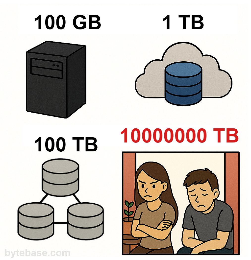 Bytebase's tweet image. Database storage keeps evolving 🖥️ → ☁️ → 🧩… but nothing beats her memory. 💾❤️😜