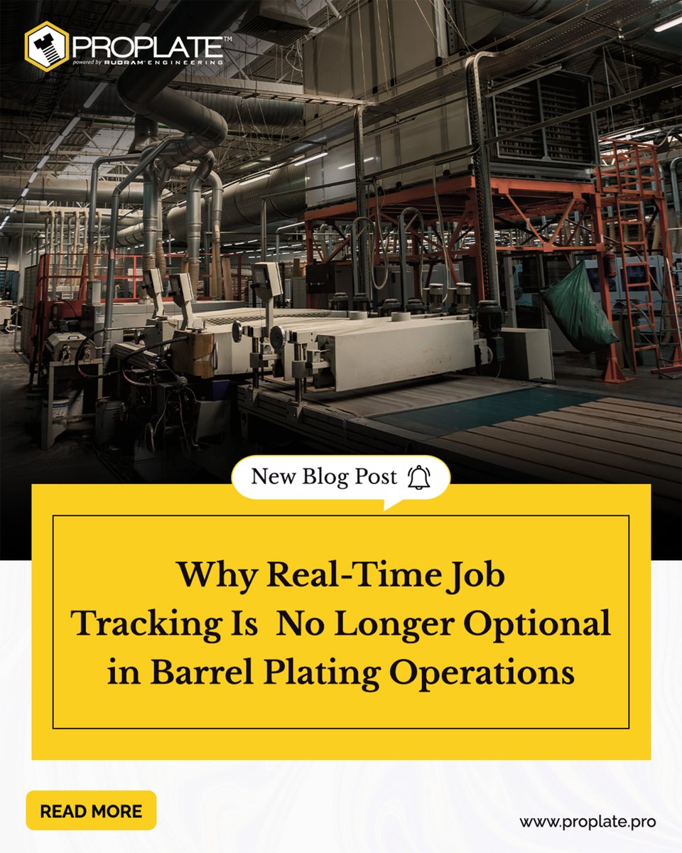 Proplate_Pro's tweet image. 🔧 Is Your Barrel Plating Operation Still Relying on Manual Tracking? 🔧
Don’t let outdated methods hold you back! Discover how PROPLATE™ can transform your operations into a high-efficiency, quality-driven powerhouse. 📷

👉 Read the full blog 🔗 proplate.pro/why-real-time-…