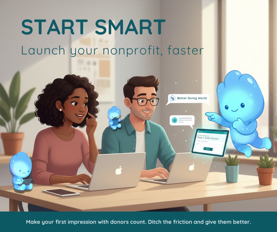 Start smart. Launch in minutes.
Better Giving helps nonprofits move fast, stay lean &amp; raise more—without wrestling with donation forms or setup headaches.

✅ Quick start
✅ No platform fees
✅ Built to scale

Give donors better.
🔗 loom.ly/PnNq4jk