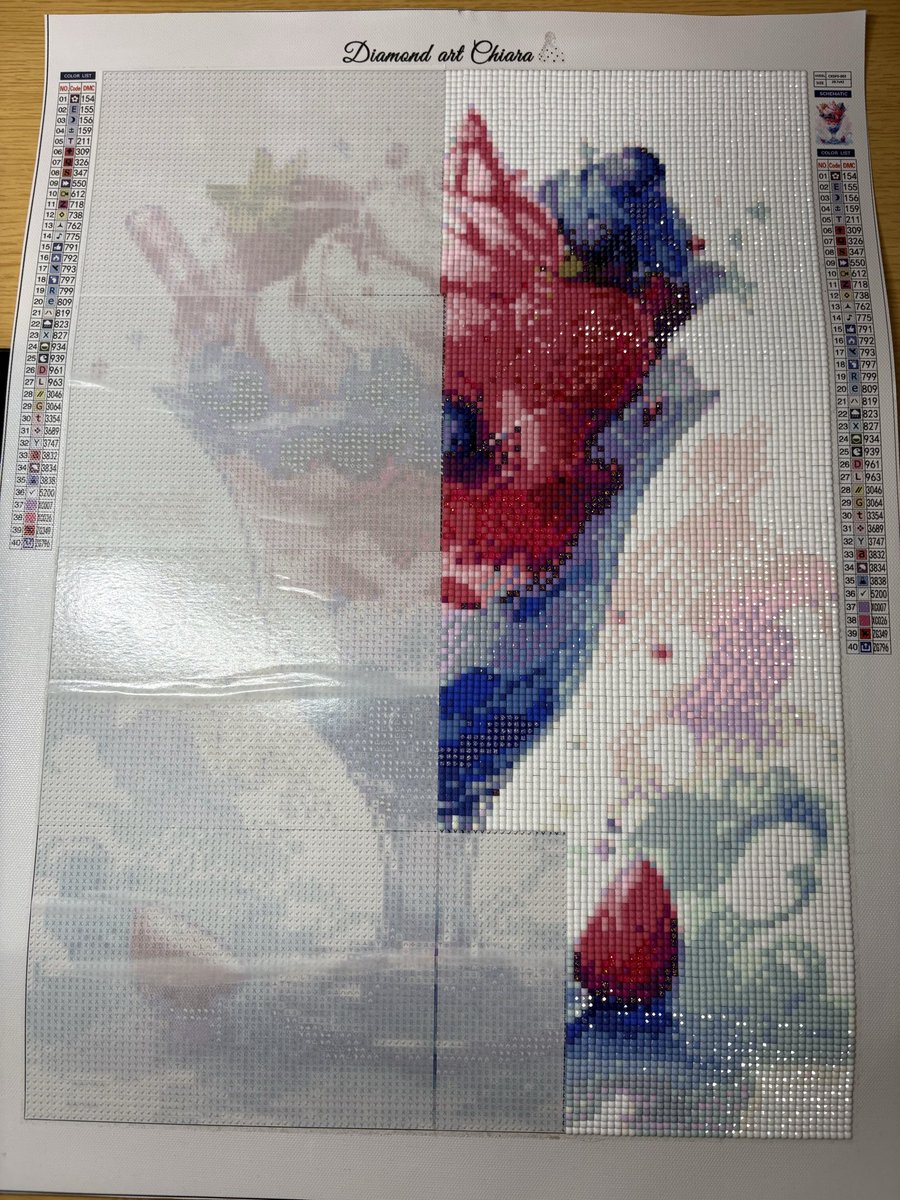 o_no_k2022's tweet image. 61作品目
5日目
#ダイヤモンドアート進捗 
#ダイヤモンドアート