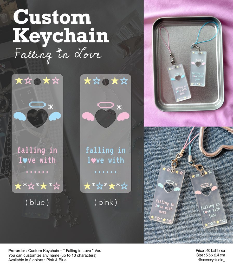 scenerystudio_'s tweet image. pls rt ; สอบถามค่ะ👏🏻

มีใครยังสนใจพวงกุญแจ custom เวอร์นี้กันอยู่มั้ยคะ ถ้าสนใจกันเยอะเรามาเปิดพรีให้อีก ใครรอฝากกด เฟบ/รี ไว้ให้หน่อยนะคะ

☆ falling in love : 40฿
☆ my love : 40฿ 
* สั่งทำได้ทุกชื่อไม่เกิน 10 ตัวอักษร *

ถ้าอยากให้แท็กเรียกกรอกฟอร์มในมช.ได้เลย👇🏻