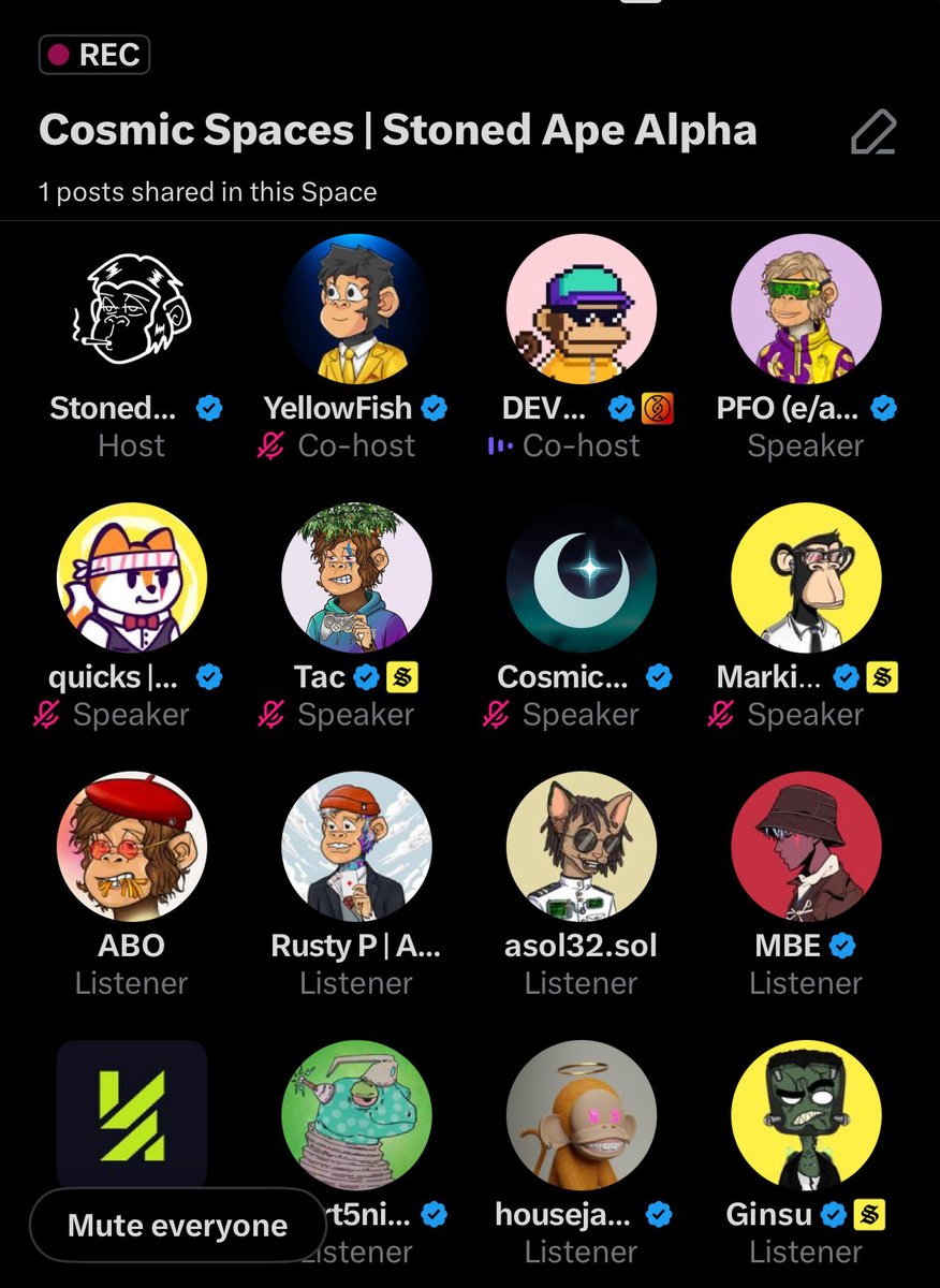 Spaces live. Join in crew!