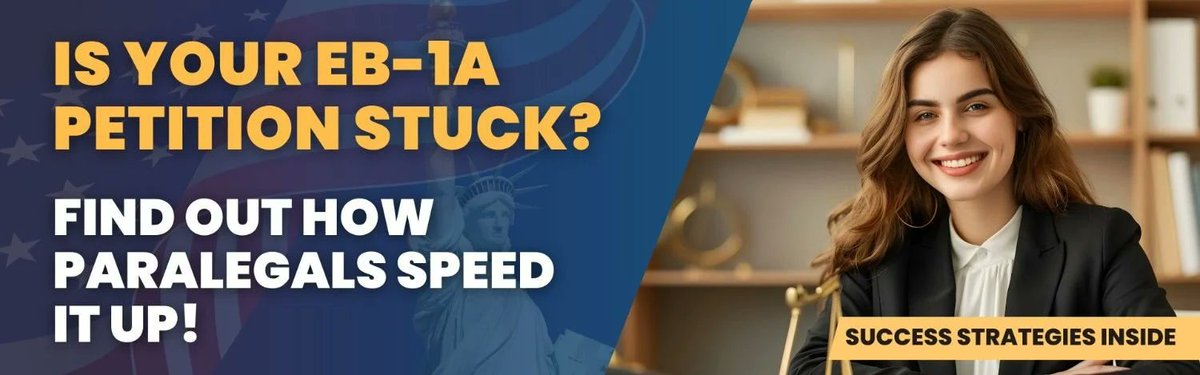 Immisuport's tweet photo. Stay on track with EB-1A petitions! Immigration paralegals manage timelines, track deadlines, and ensure USCIS submissions are timely and accurate. Learn more: https://t.co/NbwsuxAQGA 

#EB1A #Immigration #ParalegalSupport #VisaLaw #USCIS https://t.co/tx7TMCQD0G