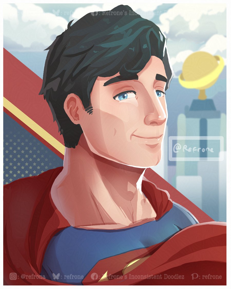 Refrone2's tweet image. Superman ❤️💙💛 This is my first time drawing him!

I fell in love with Clark ever since watching James Gunn&apos;s #Superman2025 🥹 David Corenswet did an amazing job if I may say so myself!

I might make a DCU version in the future! 

#Superman #dcstudios #dccomics #supermanfanart