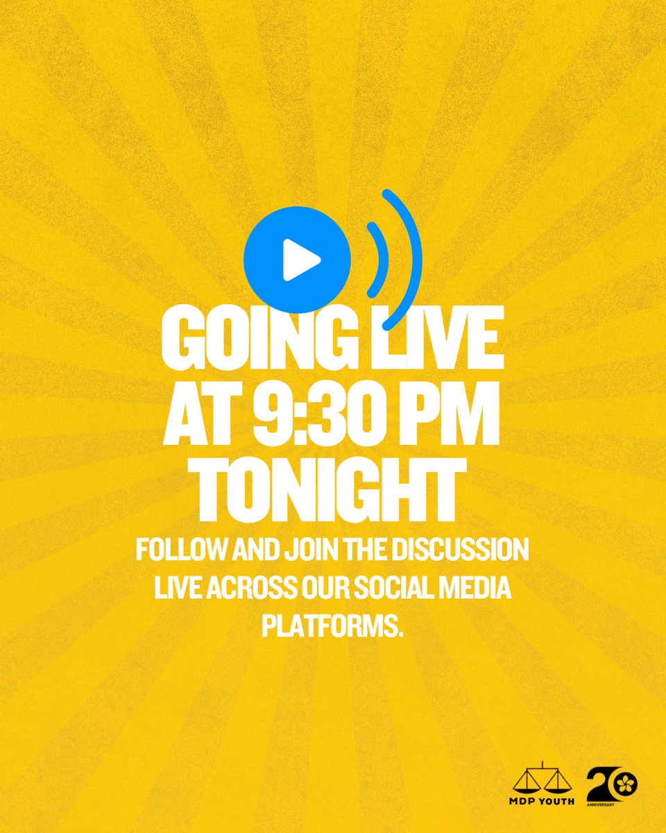 Join our special broadcast for National Youth Day.

🗓️: 22nd October 2025 (Wednesday)
🕦: 9:30pm