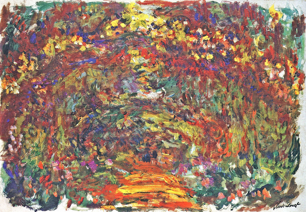 クロード・モネ
（Claude Monet、1840-1926）
『ジヴェルニーのバラのアーチの下の小道』
（The Path under the Rose Trellises, Giverny）