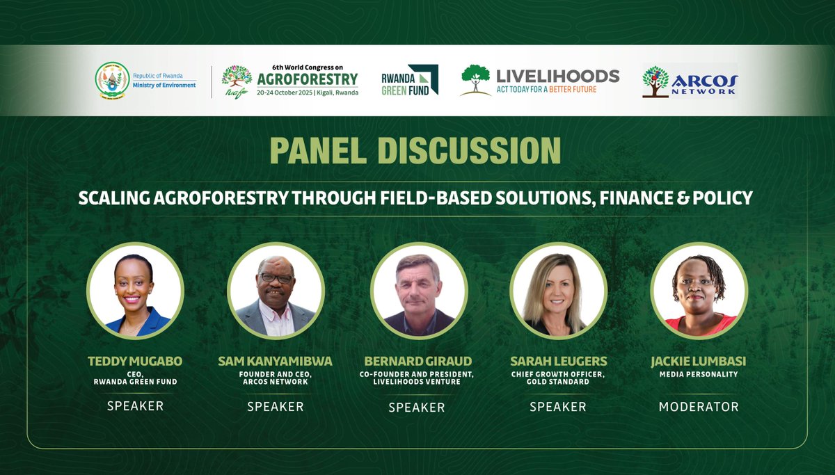 We are excited to host a panel discussion on “Scaling Agroforestry Through Field-Based Solutions, Finance &amp; Policy.” In our side event at the 6th World Agroforestry Congress (#WAC2025)

This session will bring together visionary leaders shaping the future of sustainable