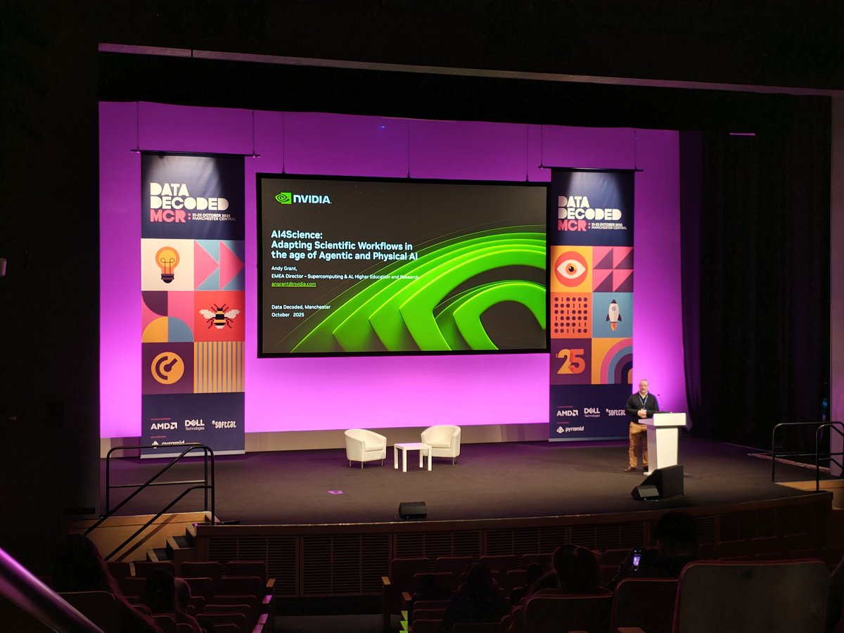 DataDecoded_HQ's tweet image. Delighted to have @nvidia present at #DataDecodedMCR today. #GenAI