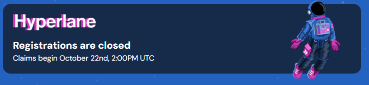 20 minutes till Q3 $HYPER <a href="/hyperlane/">Hyperlane ⏩</a> claims open.

Predictions on HYPER / $ fee spent?

Q2 was at 4$ in HYPER / $ spent