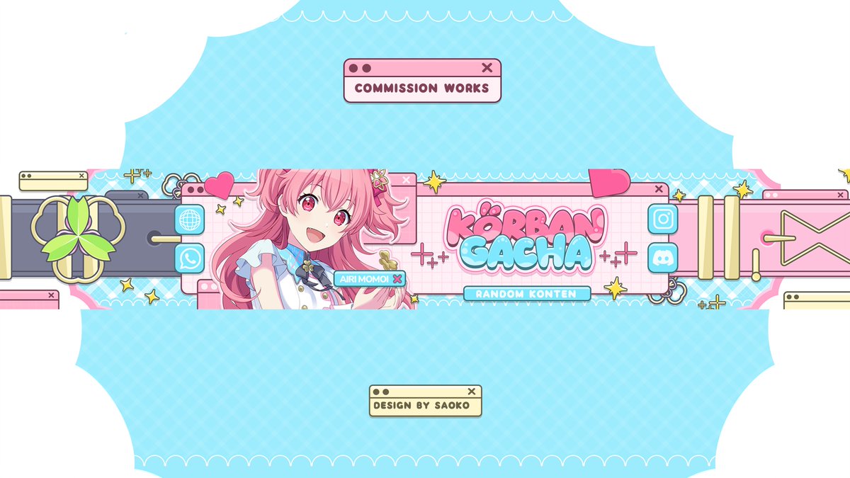 #CommissionWorks | Youtube Banner - Proseka, Airi Momoi ✨

📲Photoshop and Illustrator
#Proseka #YoutubeBanner #GraphicDesigner