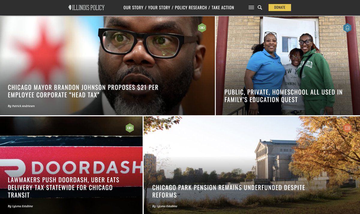 A clue that right-wing <a href="/illinoispolicy/">Illinois Policy</a> may be trying to make senior citizens angry about things like a "Burrito Taxi Tax" to fund transit: Putting all its headlines in caps.
chi.streetsblog.org/2025/10/20/rig…