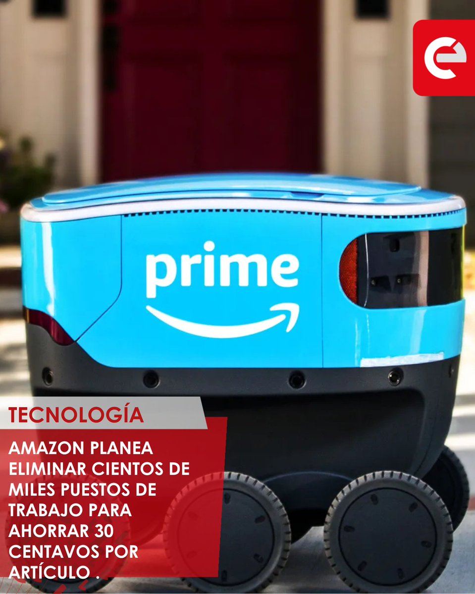 canal_e_py's tweet image. Reduciendo de manera significativa su dependencia de la mano de obra humana. Según los documentos filtrados a The New York Times, la empresa planea automatizar hasta el 75% de sus operaciones globales para 2030.
canal-e.com.py/amazon-planea-…