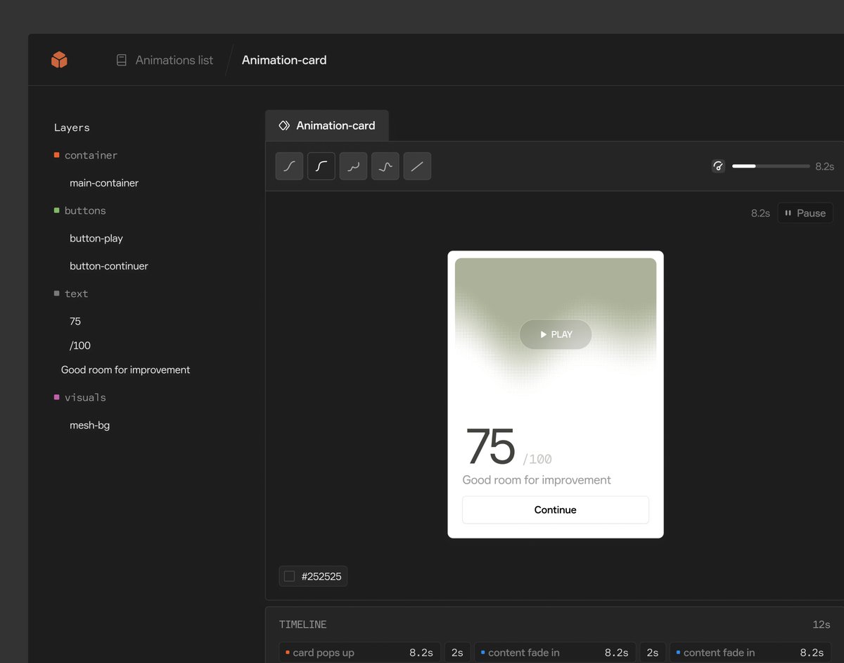 exploring a UI direction for my animation tool