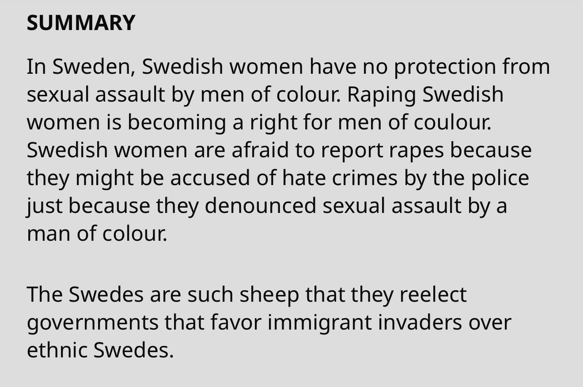 AuthorJJReeves's tweet image. This was from 2017, &amp;amp; has gotten much worse since then. Places like Malmo, Sweden are now known as the “rape capital” of Europe.