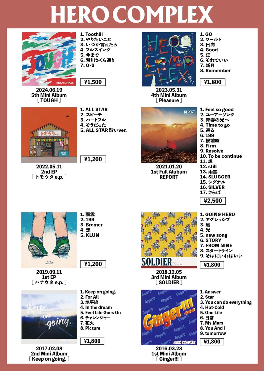 【明日はACHATTERS🦸‍♂️】

2025年10月26日(日) 大阪城音楽堂

Hump Back pre. 
"ACHATTERS 2025"

／
HERO COMPLEXはトリ前！
17:30〜出演します🔥
＼

OPEN 13:00 / START 14:00
THANK YOU SOLD OUT!!

🎟公式トレード：ぴあのみ受付中！
linktr.ee/HumpBack

👕先行物販：11:00〜予定