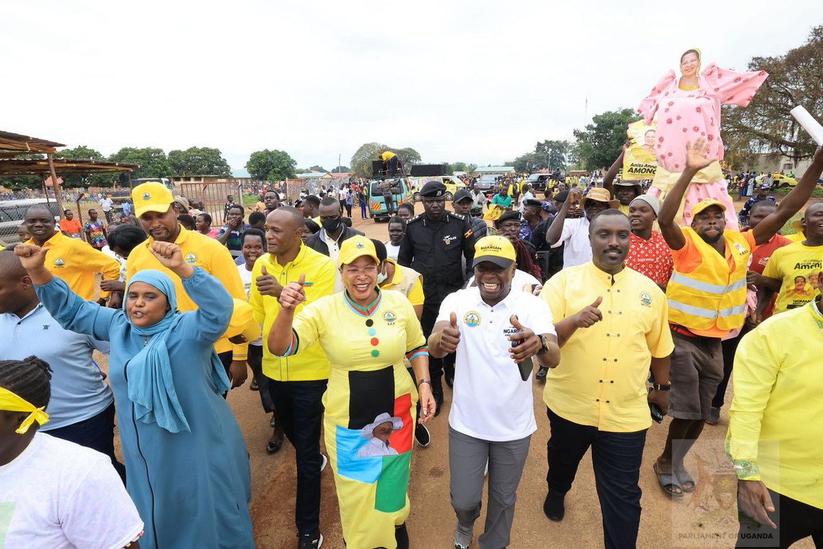 AnitahAmong's tweet image. We would like to extend our heartfelt gratitude to all our friends who traveled from near and far to be with us. A special thank you to H.E. @ESsekandi, my colleagues in the @NRMOnline Central Executive Committee, Hon. Moses Mushabe, @ARwakajaraMP, Collins Tanga, my younger…