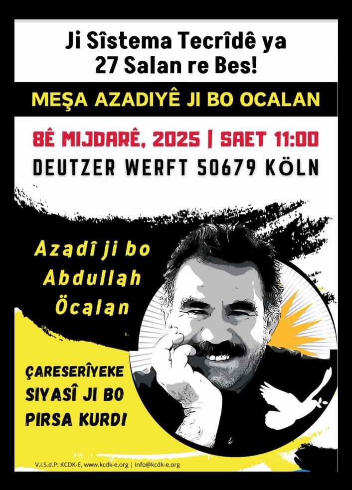 Nazliibrahim77's tweet photo. #FreedomforOcalan https://t.co/IoSgz7S5Qs