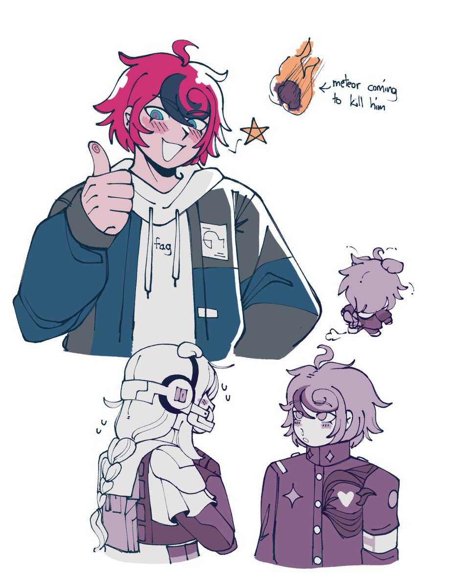 small doodles of whoever this is from yesterday.