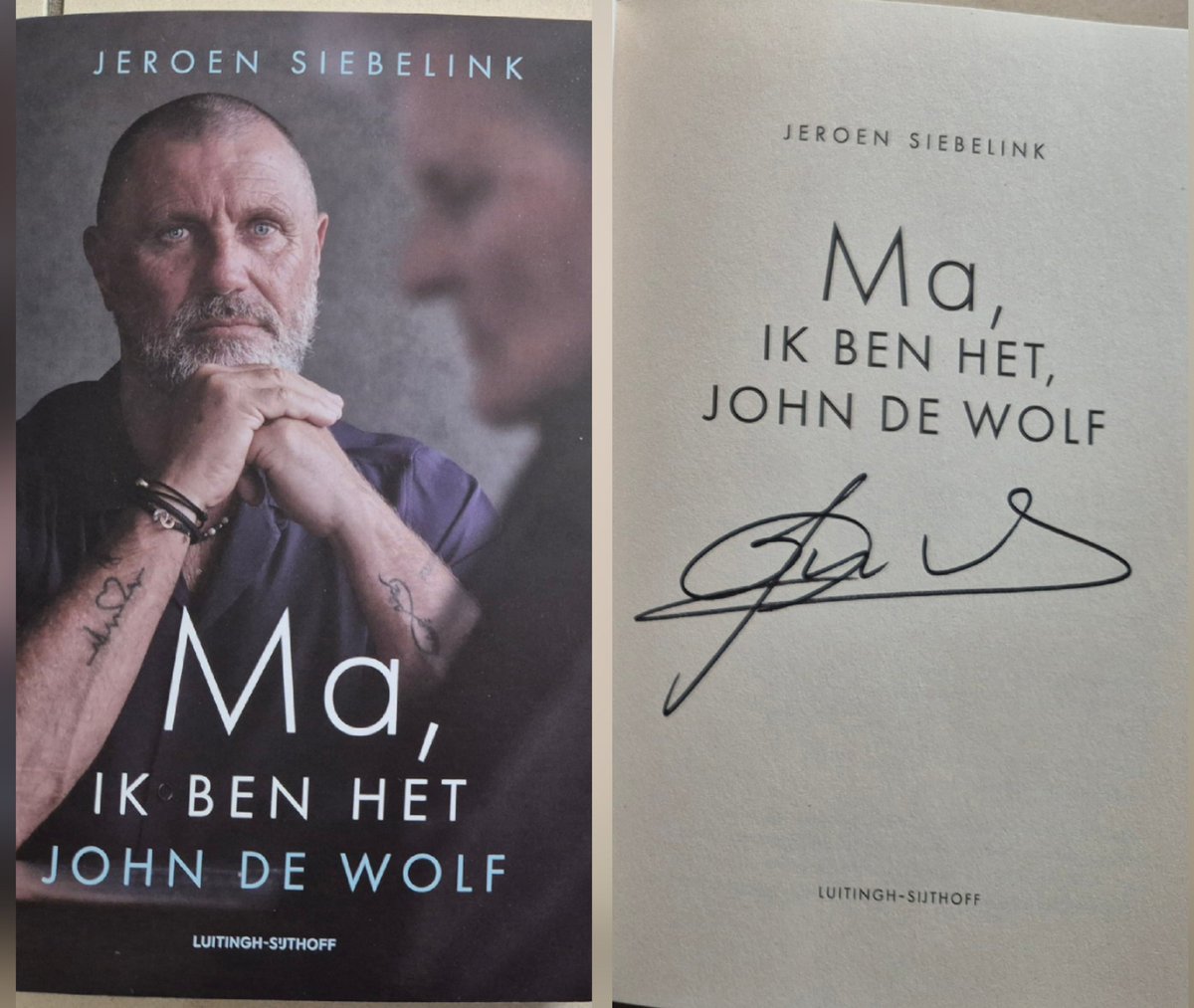Vandaag ontvangen, het gesigneerde boek van John de Wolf,  door Jeroen Siebelink geschreven.
<a href="/lsamsterdam/">Luitingh Sijthoff</a>