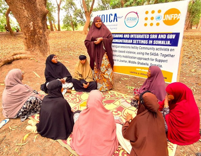 IfrahFoundation's tweet image. With support from @KOICAKenya through @UNFPA_SOMALIA, local GBV activists in Jowar held dialogue sessions on the #SASATogether #SupporPhase, discussing its aims &amp;amp; objectives, and sharing how skills, encouragement, &amp;amp; joining power with others help prevent violence.
#EndVAW