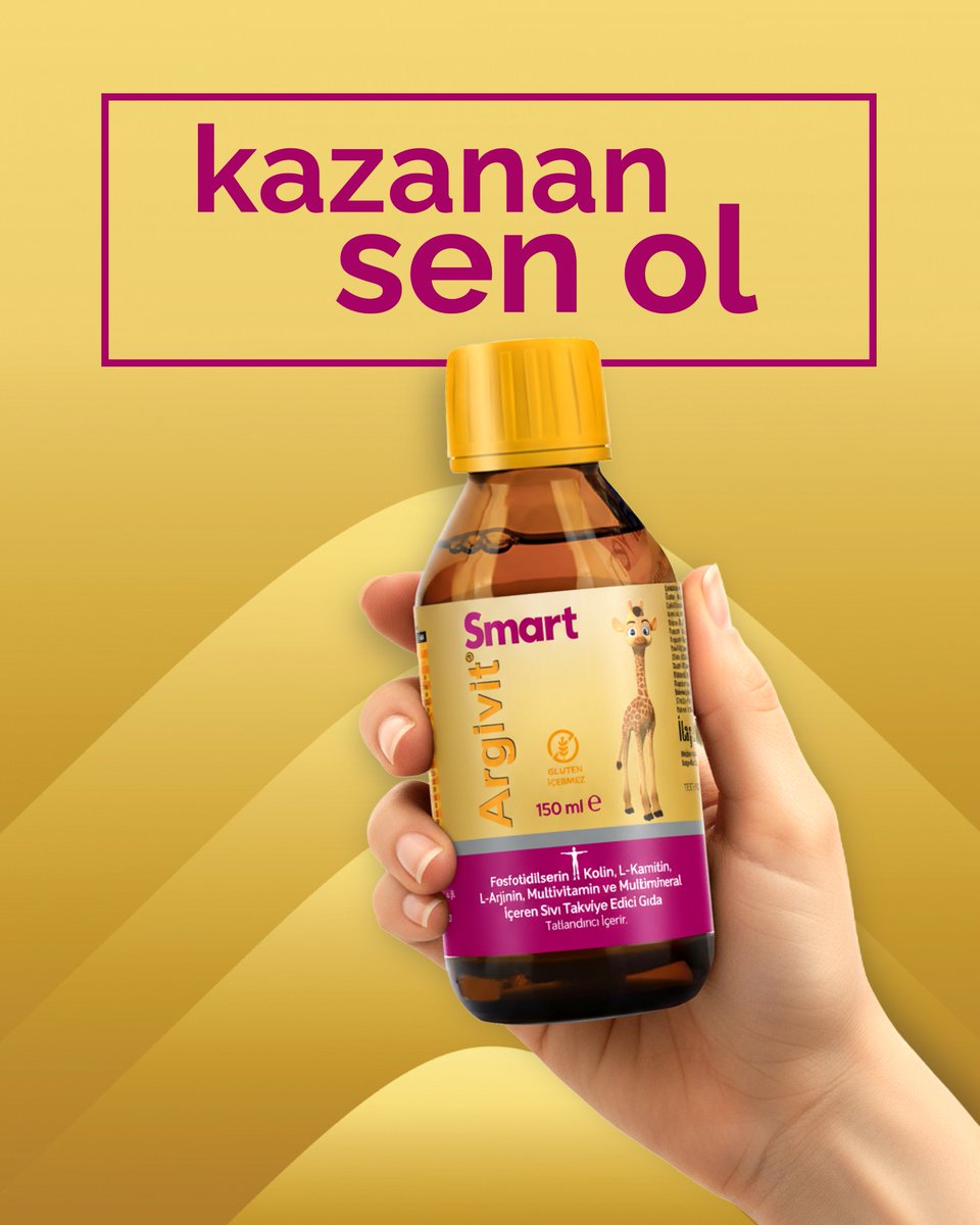 hekimilaccomtr's tweet image. Argivit Smart Sıvı; Fosfatidilserin, Kolin, L-Arginin, Multivitamin ve Multimineral İçeren Takviye Edici Gıda

🍏 Dengeli ve çeşitli beslenme sağlıklı yaşam için önemlidir. İlaç değil, takviye edici gıdadır.
#ArgivitSmart #SmartSıvı #Argivitleöğreniyorum #Smart #Fosfatidilserin