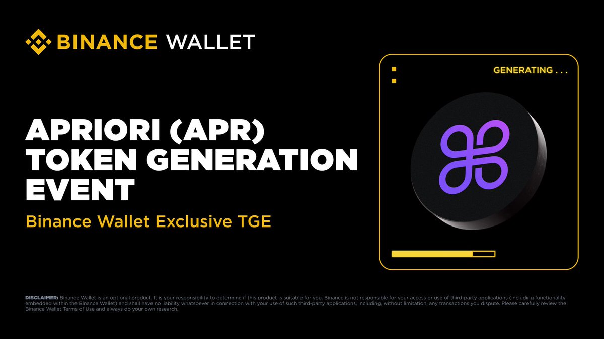 LuaInk's tweet image. The 41st Exclusive TGE drops
TOMORROW on #BinanceWallet with @aPriori  via @PancakeSwap. 
🗓️ Sub window: Oct 23, 8 to 10AM UTC
📜 Fuel it with your Binance Alpha Points  
🎁 25M extra APR up for grabs in future campaigns  
Heads up rumors swirling of potential airdrops or…