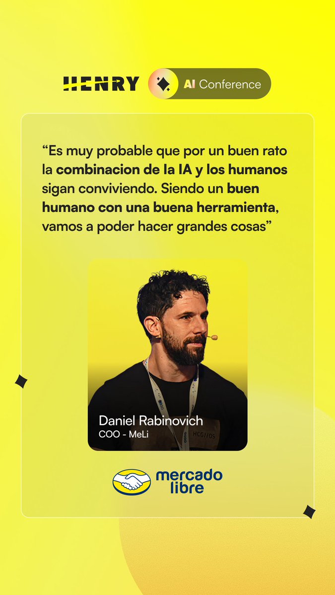 🔴 ESTAMOS EN VIVO CON DANI RABINOVICH, COO DE MELI 🔴

Súmate al vivo de la Henry AI Conf: youtube.com/watch?v=3eK6ME…