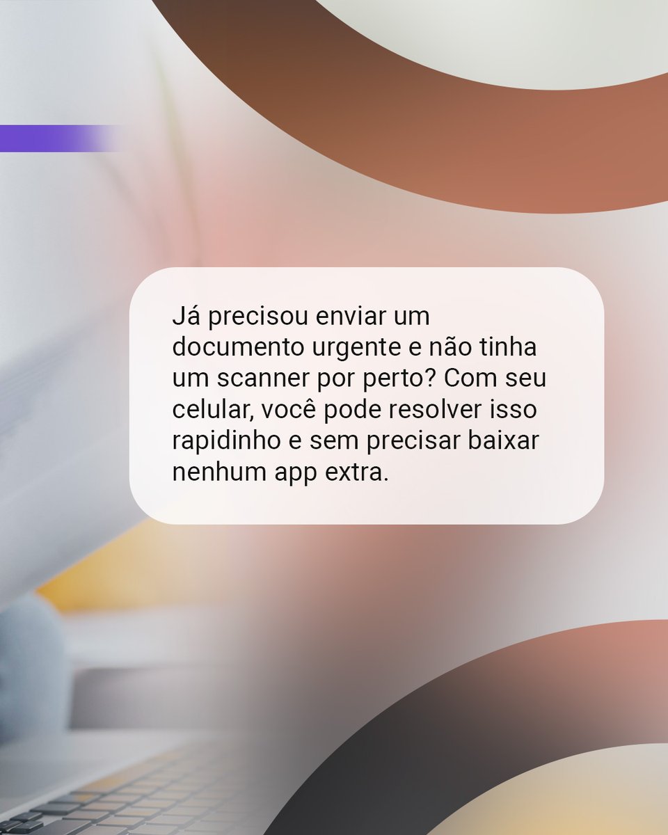 LabHackerCD's tweet image. 📄 Sabia que dá pra digitalizar documentos direto pelo celular — sem baixar app? Rápido, prático e tudo na palma da mão! 🤳✨
#LABHacker #DicaDigital #Tecnologia