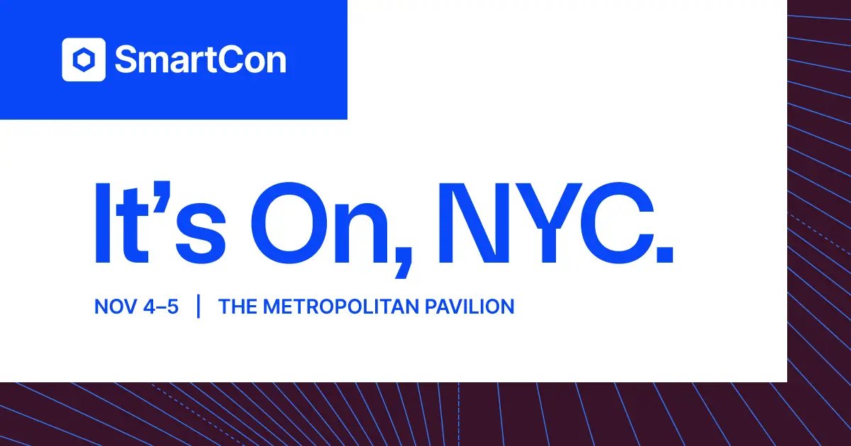 I'll be in NYC 🇺🇸 for <a href="/chainlink/">Chainlink</a>'s SmartCon in two weeks.

Pretty excited; was missing the Big Apple.